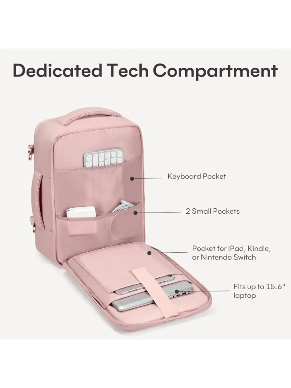 30L Travel Backpack for Men & Women - TSA Approved Carry-On, Fits 15.6
